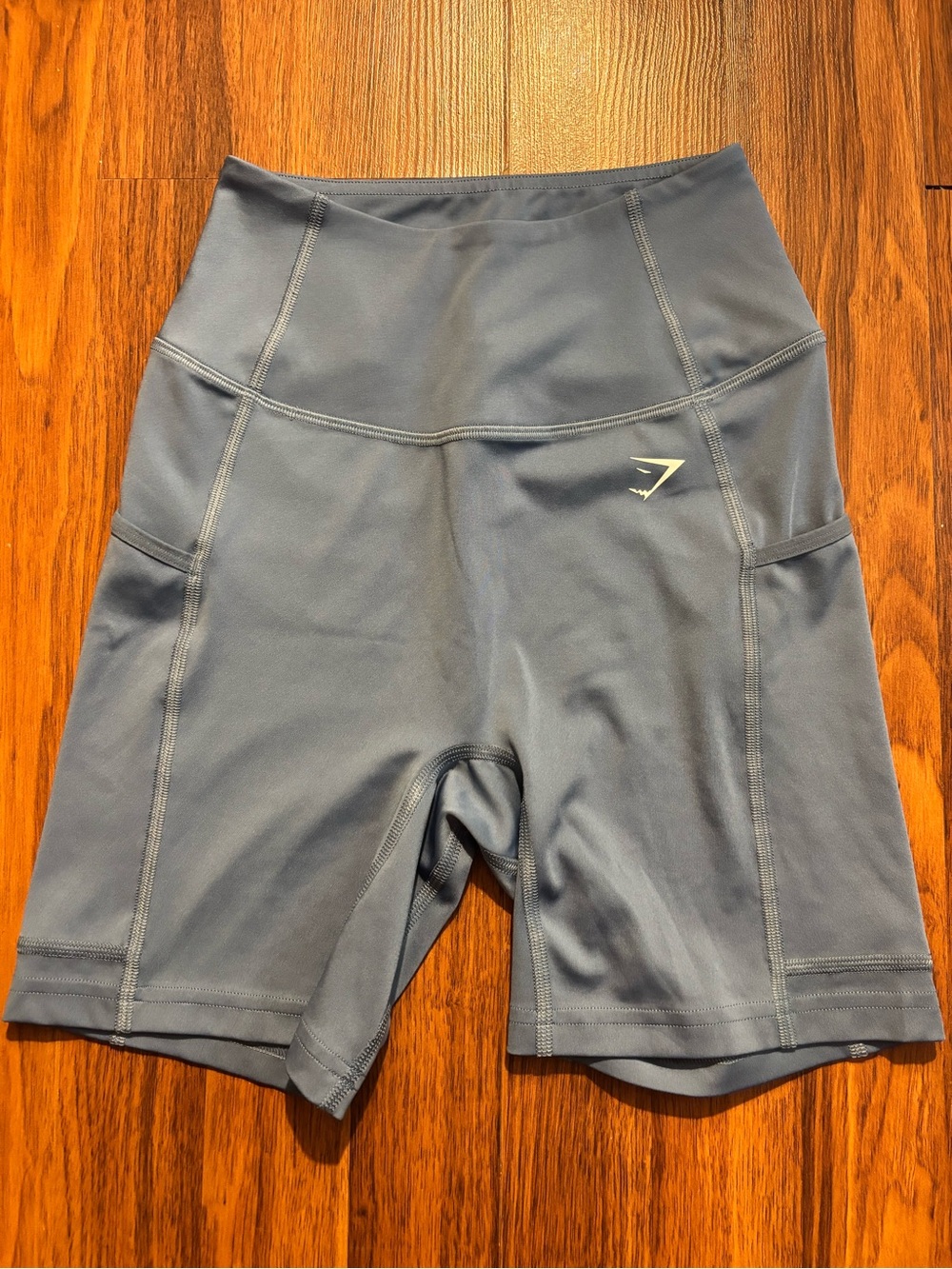 Gymshark High-Waist Women's Workout Shorts in Slate Blue